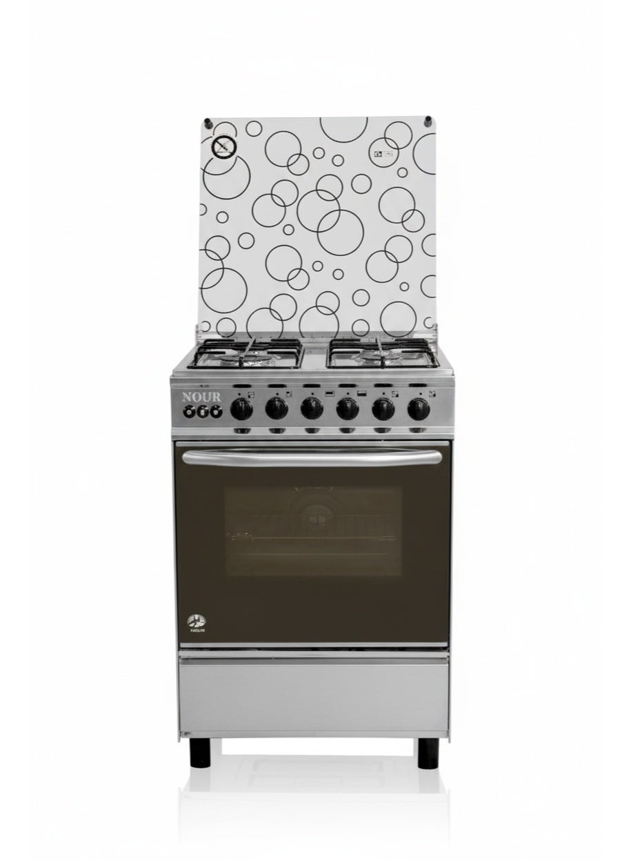 GC-SC644 - طباخ من الفولاذ المقاوم للصدأ Cu - جوانب ملونة (فضية) 60*60